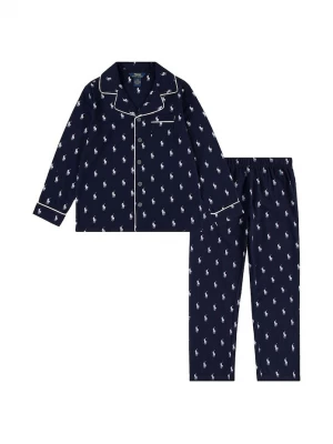 Obrázek produktu Polo Ralph Lauren Dětské bavlněné pyžamo Polo Ralph Lauren námořnická modř