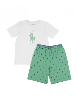 Obrázek produktu Polo Ralph Lauren Dětské bavlněné pyžamo Polo Ralph Lauren zelená