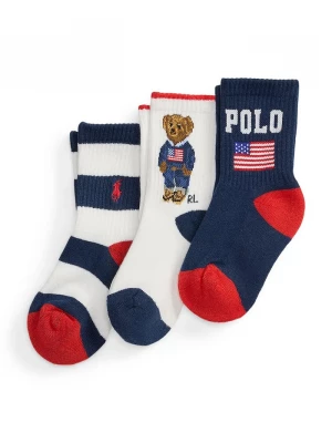 Obrázek produktu Polo Ralph Lauren Dětské ponožky 3-pack námořnická modř