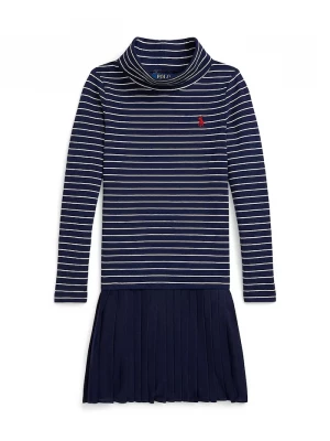 Obrázek produktu Polo Ralph Lauren Dětské šaty s bavlnou Polo Ralph Lauren námořnická modř
