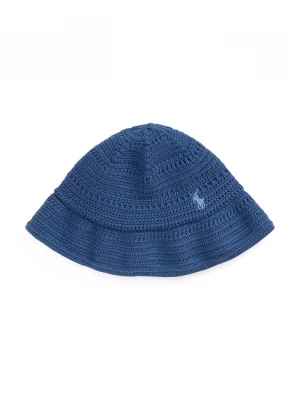 Obrázek produktu Polo Ralph Lauren Dětský bavlněný klobouk Polo Ralph Lauren námořnická modř