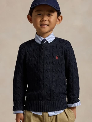 Obrázek produktu Polo Ralph Lauren Dětský bavlněný svetr Polo Ralph Lauren námořnická modř