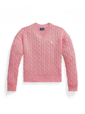 Obrázek produktu Polo Ralph Lauren Dětský bavlněný svetr Polo Ralph Lauren růžová