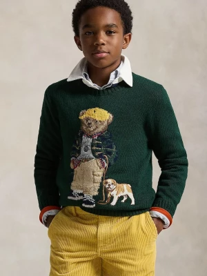 Obrázek produktu Polo Ralph Lauren Dětský bavlněný svetr Polo Ralph Lauren zelená