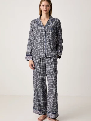 Obrázek produktu Polo Ralph Lauren dvoudílné pyžamo dámské lyocellem námořnická modř