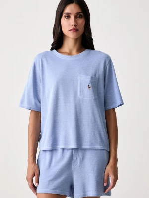 Obrázek produktu Polo Ralph Lauren dvoudílné pyžamo dámské s bavlnou modrá