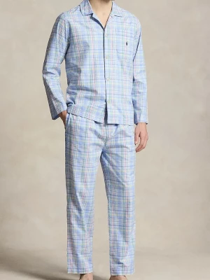 Obrázek produktu Polo Ralph Lauren dvoudílné pyžamo pánské bavlněné modrá