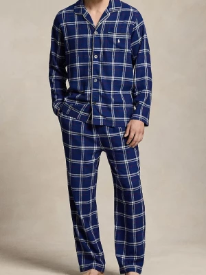 Obrázek produktu Polo Ralph Lauren dvoudílné pyžamo pánské bavlněné námořnická modř