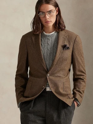 Obrázek produktu Polo Ralph Lauren jednořadé sako pánské s vlnou hnědá