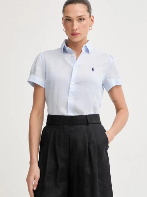 Obrázek produktu Polo Ralph Lauren košile dámská lněná PD LINEN-WVN-SHIRT modrá