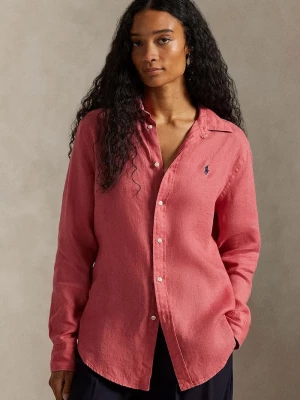 Obrázek produktu Polo Ralph Lauren košile dámská lněná růžová