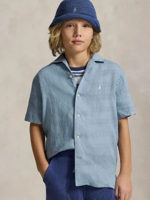 Obrázek produktu Polo Ralph Lauren košile dětská lněná modrá