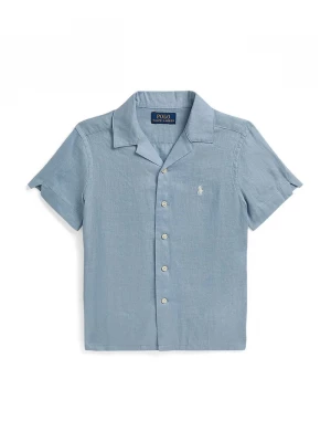 Obrázek produktu Polo Ralph Lauren košile dětská lněná modrá