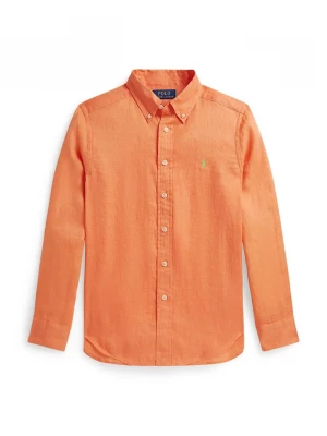 Obrázek produktu Polo Ralph Lauren košile dětská lněná oranžová
