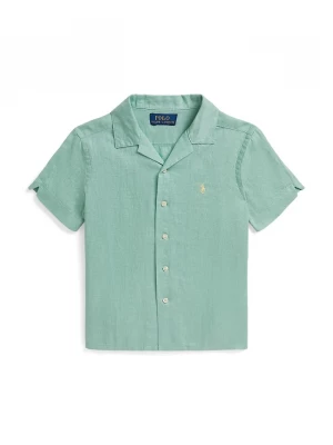 Obrázek produktu Polo Ralph Lauren košile dětská lněná tyrkysová