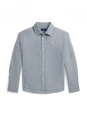Obrázek produktu Polo Ralph Lauren košile dětská se lnem modrá