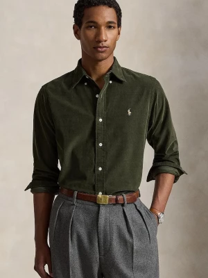 Obrázek produktu Polo Ralph Lauren košile pánská bavlněná 21W Corduroy zelená