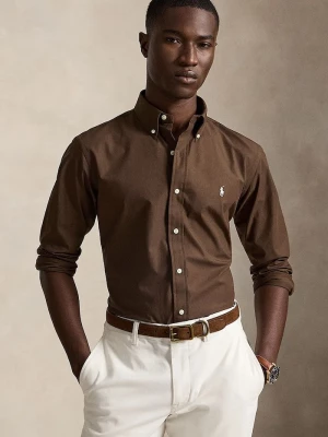 Obrázek produktu Polo Ralph Lauren košile pánská s bavlnou hnědá