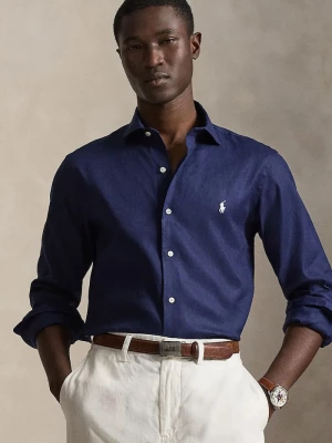 Obrázek produktu Polo Ralph Lauren košile pánská se lnem námořnická modř