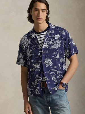 Obrázek produktu Polo Ralph Lauren košile pánská z viskózy námořnická modř