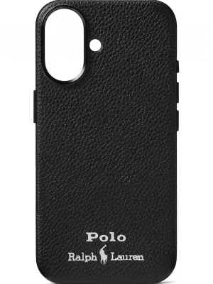 Obrázek produktu Polo Ralph Lauren Kožený obal na telefon Polo Ralph Lauren iPhone 16 černá