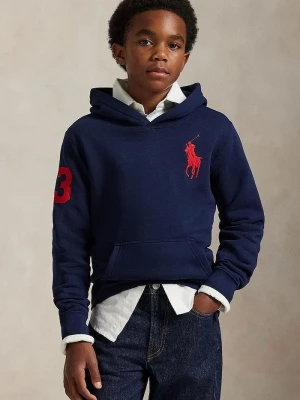 Obrázek produktu Polo Ralph Lauren mikina s kapucí dětská s bavlnou námořnická modř