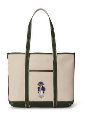 Obrázek produktu Polo Ralph Lauren Nákupní taška režná / tmavě zelená
