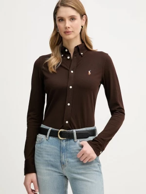 Obrázek produktu Polo Ralph Lauren oxfordská košile dámská bavlněná hnědá