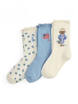 Obrázek produktu Polo Ralph Lauren ponožky dětské 3-pack modrá
