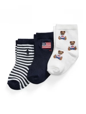 Obrázek produktu Polo Ralph Lauren ponožky dětské 3-pack námořnická modř