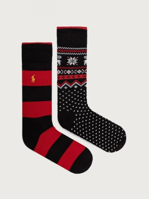 Obrázek produktu Polo Ralph Lauren ponožky kojenecké s bavlnou 2-pack červená