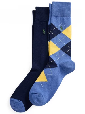 Obrázek produktu Polo Ralph Lauren ponožky pánské s bavlnou 2-pack námořnická modř