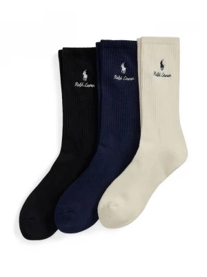 Obrázek produktu Polo Ralph Lauren ponožky pánské s bavlnou 3-pack černá