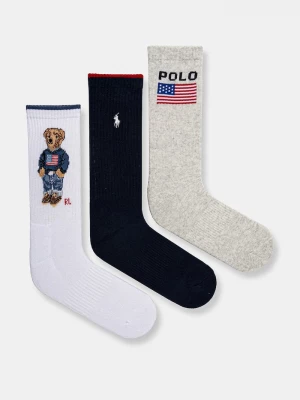 Obrázek produktu Polo Ralph Lauren Ponožky Polo Ralph Lauren 3-pack námořnická modř