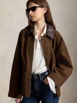 Obrázek produktu Polo Ralph Lauren přechodová bunda dámská bavlněná hnědá