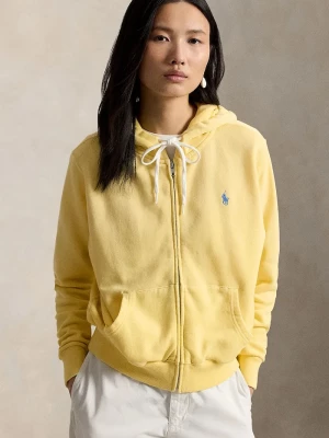 Obrázek produktu Polo Ralph Lauren rozepínací mikina s kapucí dámská bavlněná žlutá