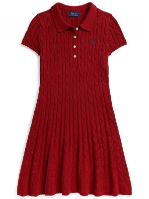 Obrázek produktu Polo Ralph Lauren rozšířené šaty bavlněné červená