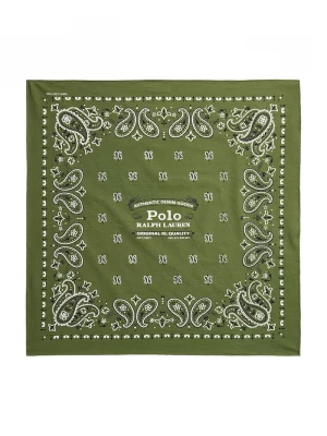 Obrázek produktu Polo Ralph Lauren šátek pánský bavlněný zelená