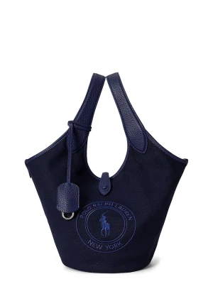 Obrázek produktu Polo Ralph Lauren tote taška dámská bavlněná námořnická modř