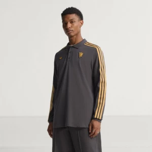 Obrázek produktu Polo tričko Manchester United Terrace Icons sdlouhým rukávem Adidas Utility Black