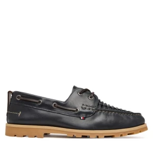Obrázek produktu Polobotky Tommy Hilfiger Hilfiger Braided Lth Boat Shoe FM0FM05892 Tmavomodrá