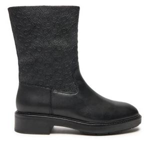 Obrázek produktu Polokozačky Calvin Klein Flat Ankle Boot Mono Mix HW0HW02195 Černá