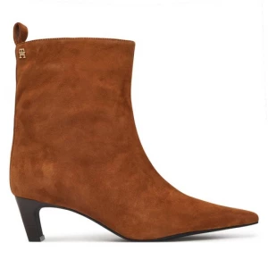 Obrázek produktu Polokozačky Tommy Hilfiger Kitten Heel Suede Ankle Boot FW0FW09670 Oranžová