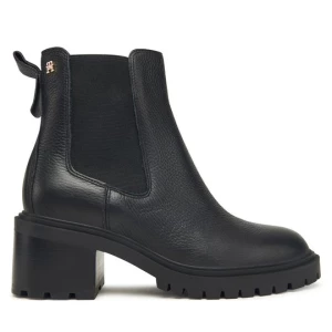 Obrázek produktu Polokozačky Tommy Hilfiger Th Leather Chelsea Cleated Heel FW0FW08774 Černá