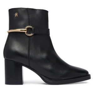 Obrázek produktu Polokozačky Tommy Hilfiger TH Stud Heel Riding Ankle Boot FW0FW09552 Černá