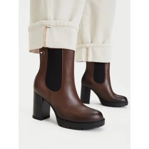 Obrázek produktu Polokozačky Tommy Jeans Tjw Chelsea High Heel Boots EN0EN03112 Hnědá