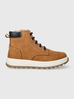 Obrázek produktu Pom D'api Dětské kožené polobotky FLOW BOOTS hnědá
