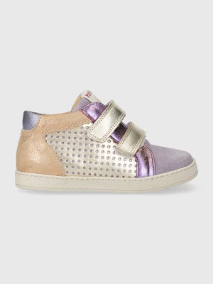 Obrázek produktu Pom D'api Dětské kožené sneakers boty Pom D'api fialová