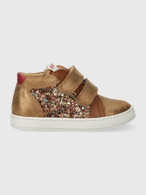 Obrázek produktu Pom D'api Dětské kožené sneakers boty hnědá
