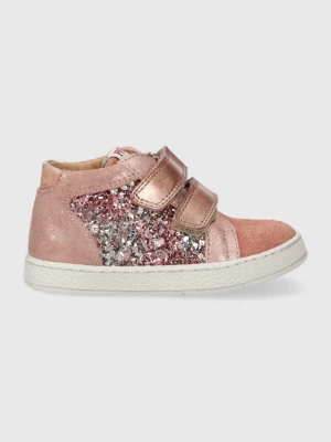 Obrázek produktu Pom D'api Dětské kožené sneakers boty Pom D'api oranžová
